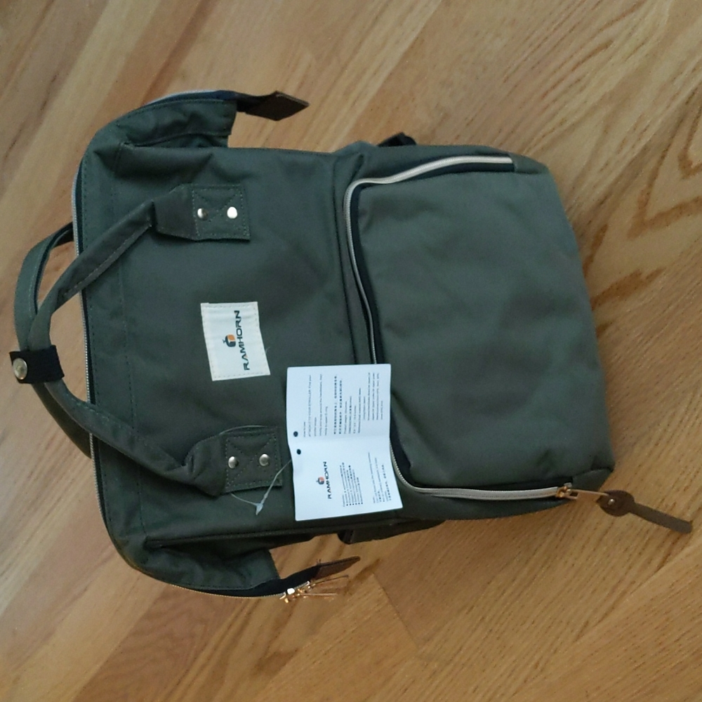 Ramhorn Diaper bag (olive green)